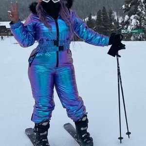 Dolls Kill ski suit. Like brand new. Size XL. Runs small. Fits like a large